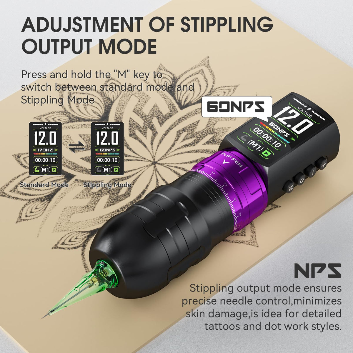 Effeer aluminum alloy tattoo pen body for durable, smooth performance.