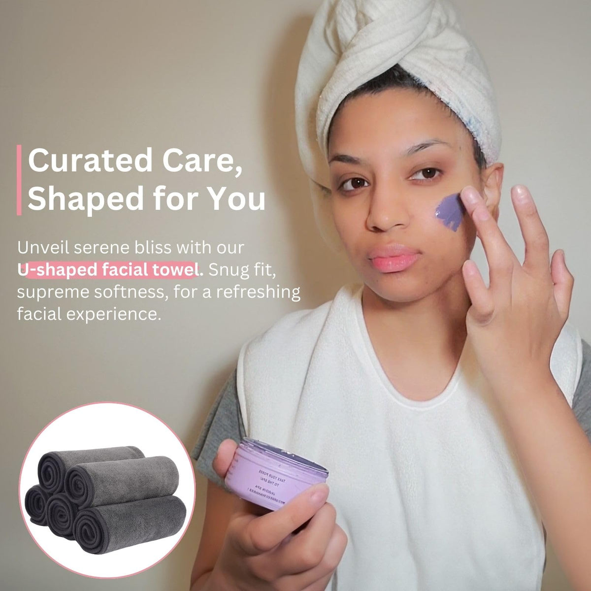 Efforest facial towels offer expansive 15x23.5 inch coverage for facial treatments.