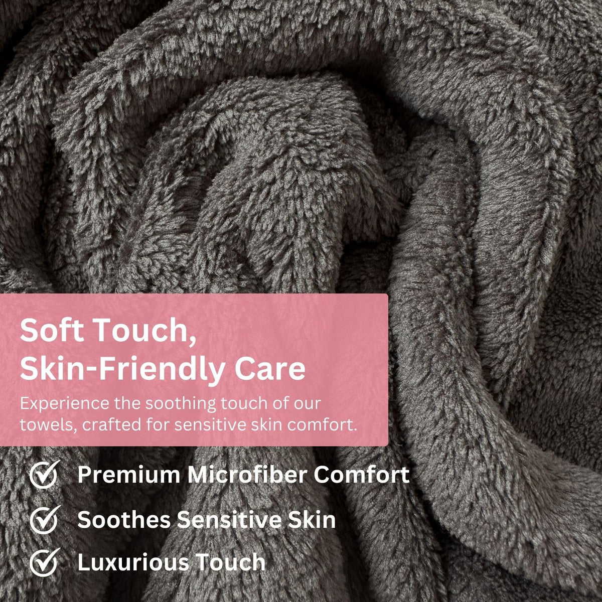 Efforest grey towels come in a 5-pack, suitable for professional use.