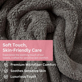 Efforest grey towels come in a 5-pack, suitable for professional use.