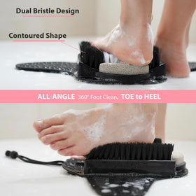 Efforest foot scrubber shows non-slip suction cups ensuring a secure grip.