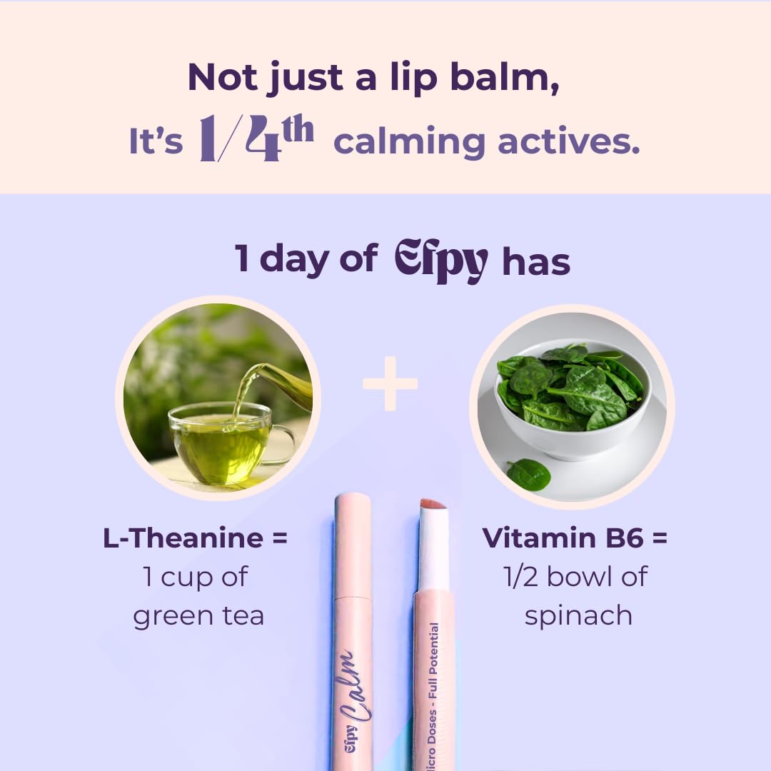 Efpy lavender chamomile blend lip balm for soothing, relaxing moments.