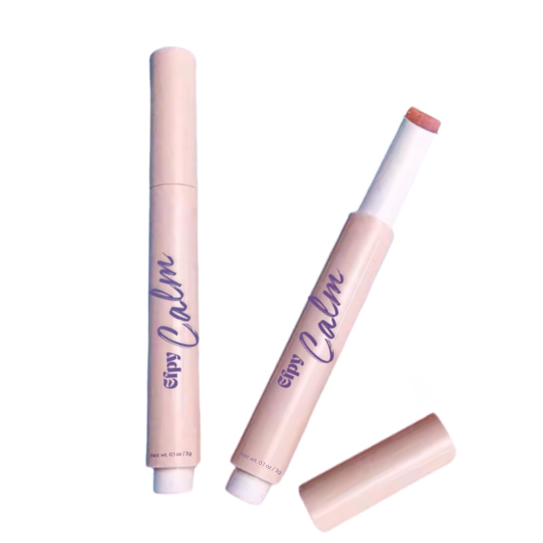 Efpy micro-dose lip balm Calm application showcasing precise dose for calmer mood.