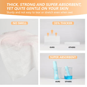Eggs Sound disposable washcloths for quick makeup removal and easy cleanups