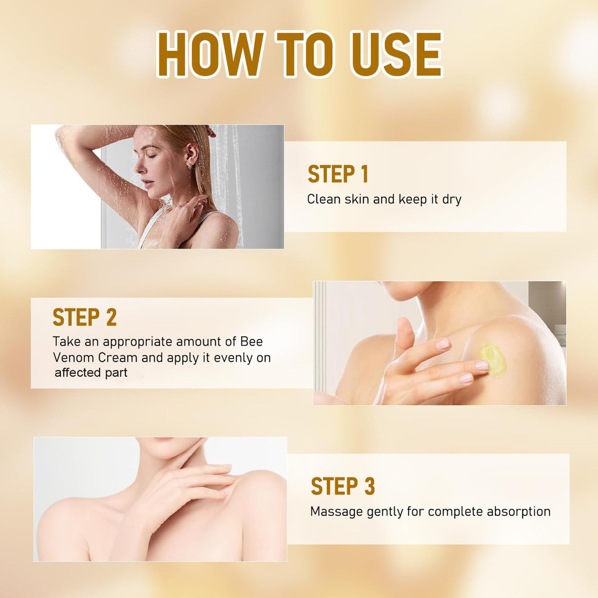 EHAUTO Bee Venom Cream morning routine scene for nourished skin.
