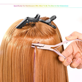 EHDIS hair clip tool secures sections during styling and coloring.