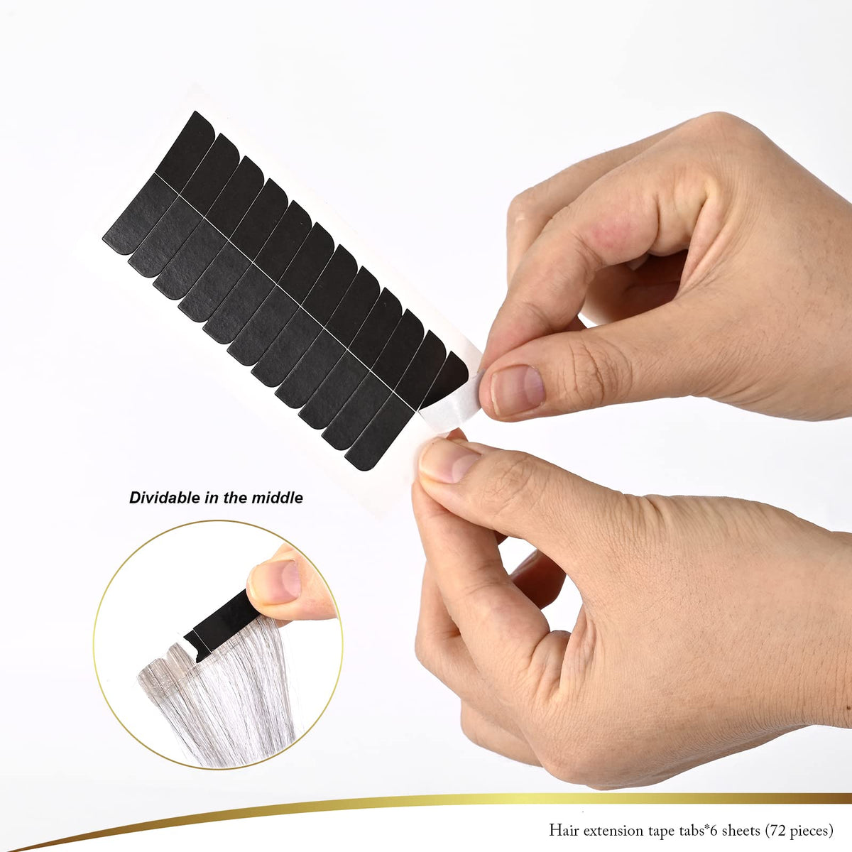 EHDIS hair clips for easy sectioning during application.