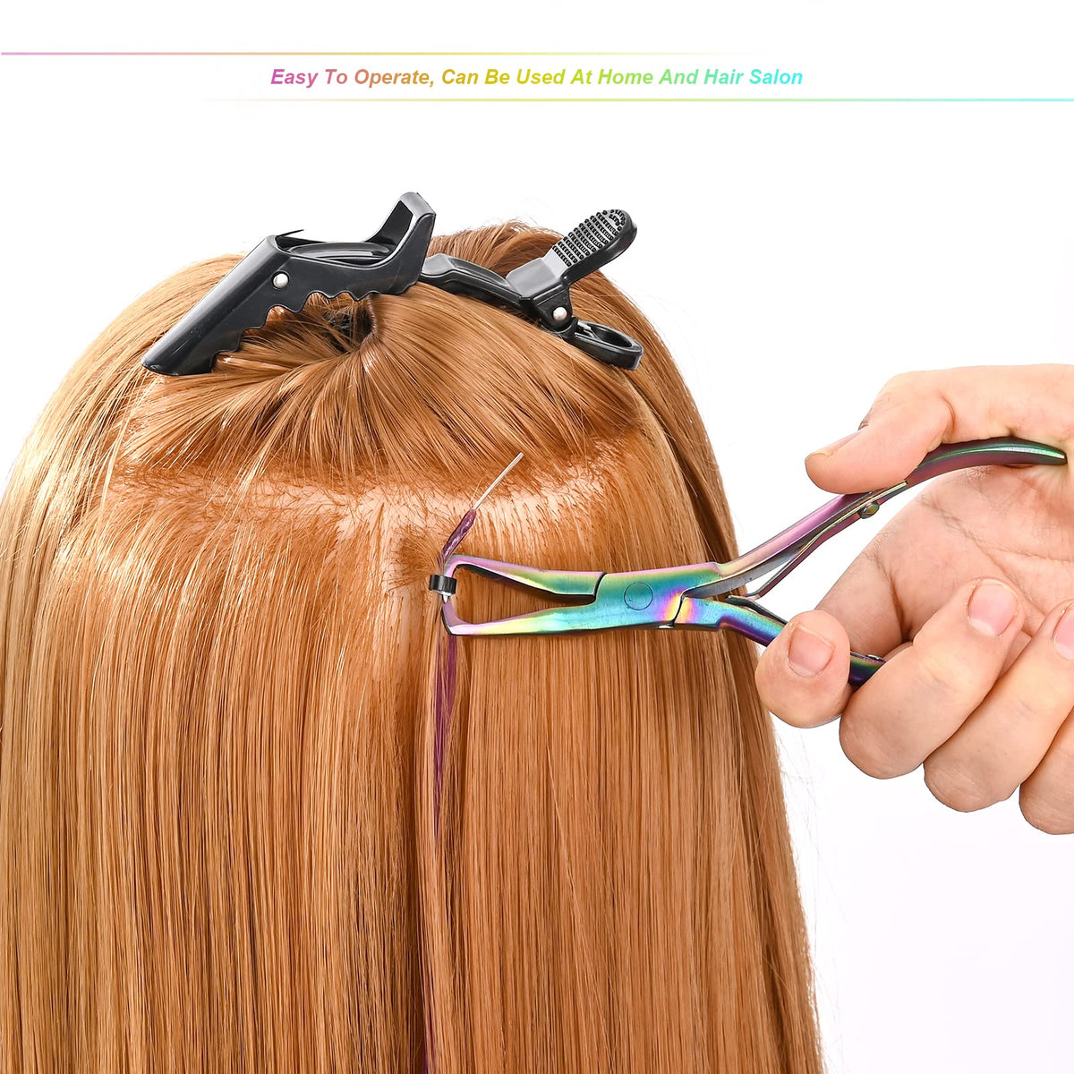 EHDis pulling hook aiding gentle threading for micro beads