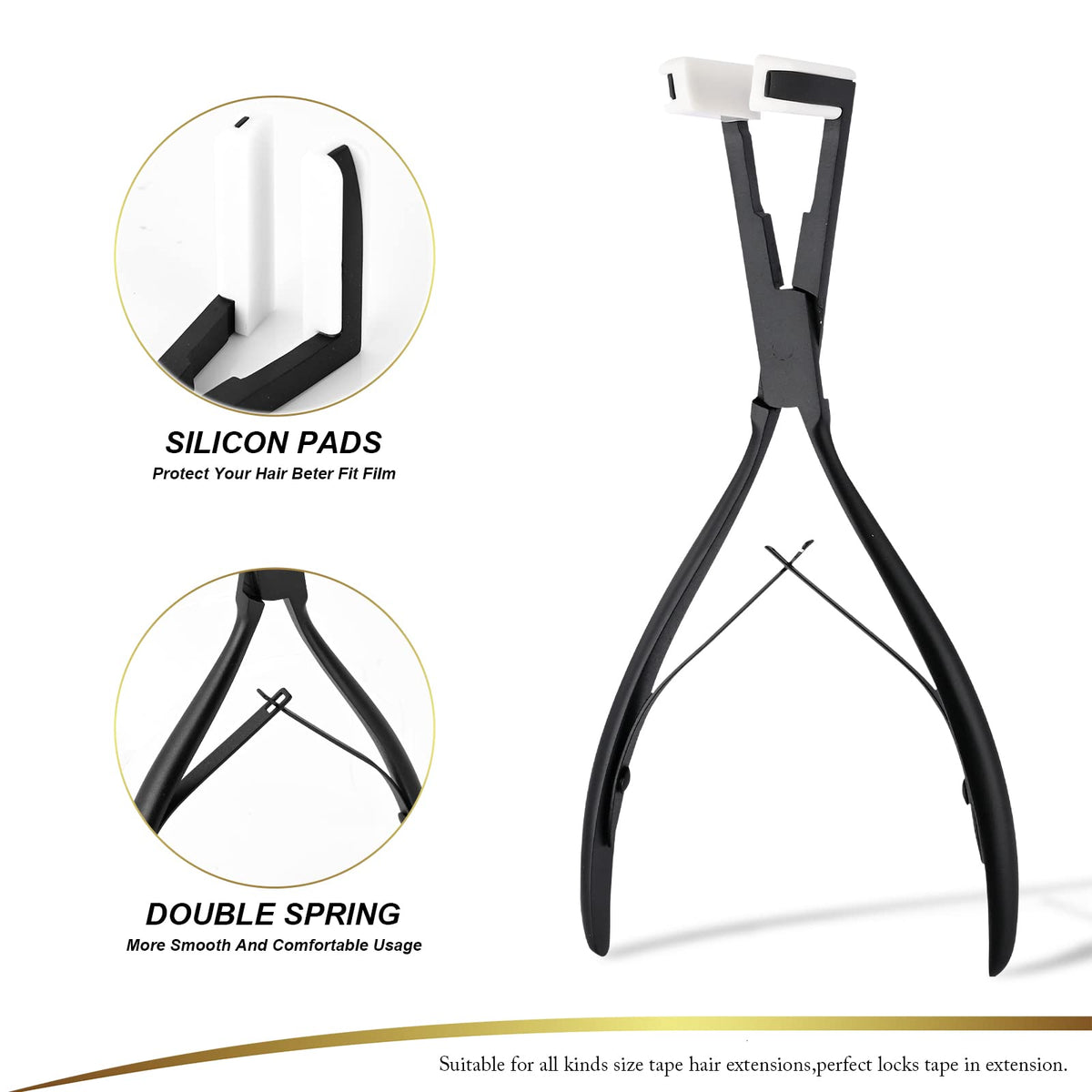 EHDIS styling comb for detangling and smooth extension placement.