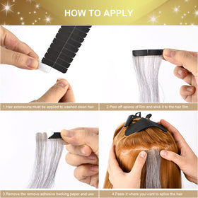 EHDIS transparent tape tabs for discreet, long-lasting attachment.