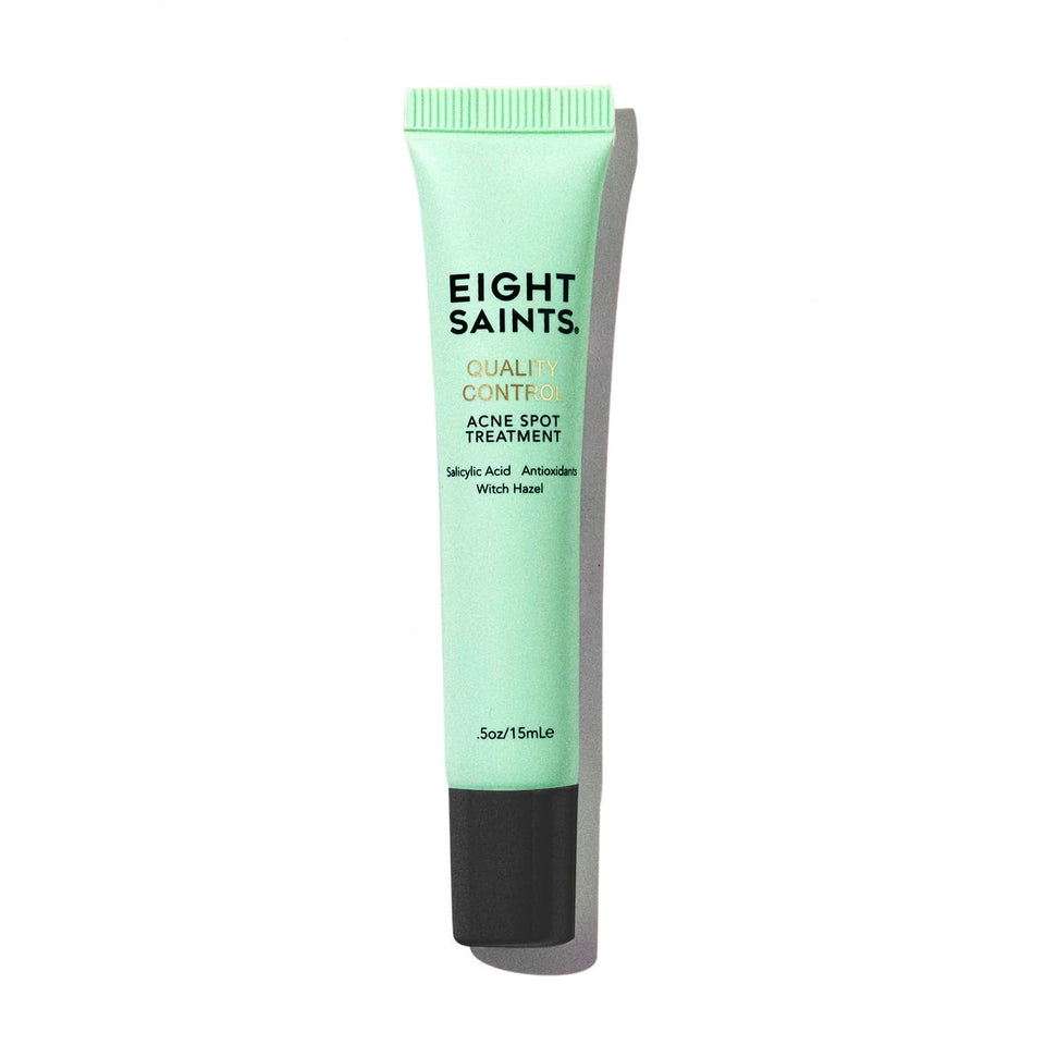 Eight Saints acne spot treatment bottle pour for precise on-blemish application