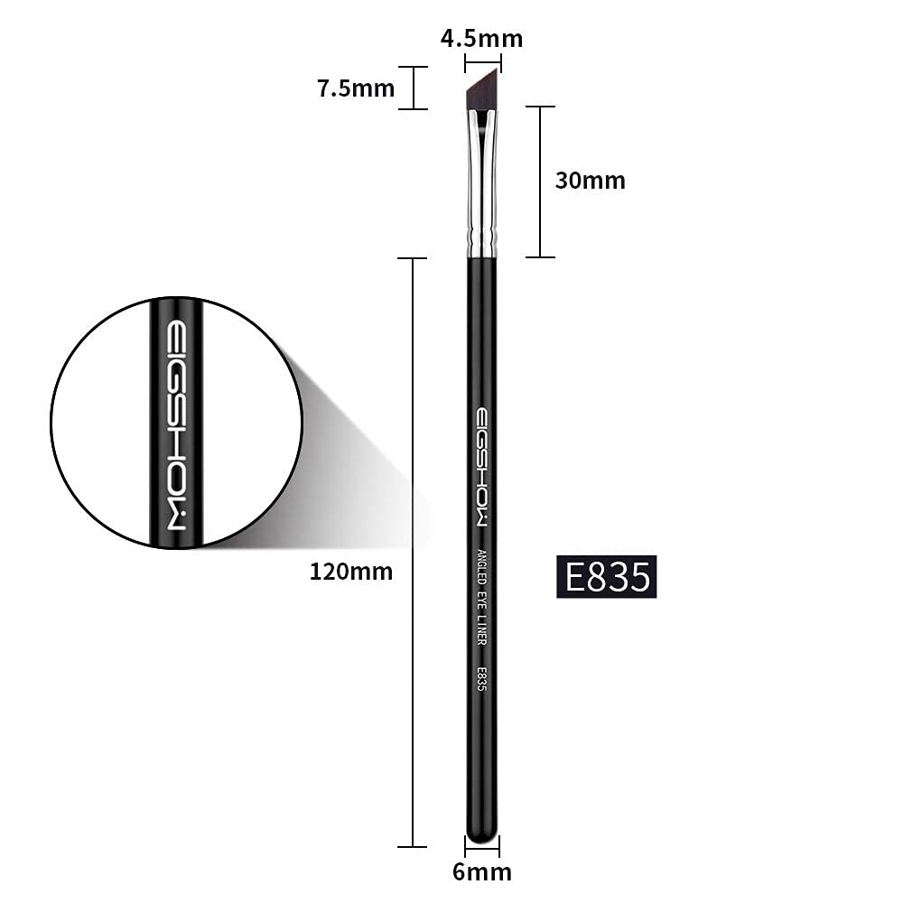 EIGSHOW Handmade wooden-handle eyeliner brush for comfortable control