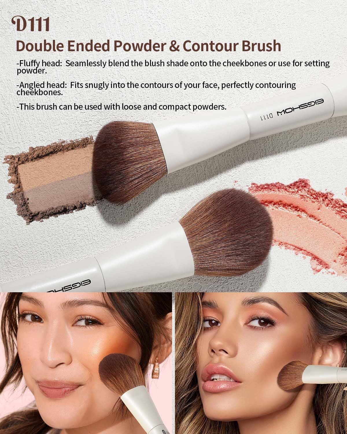 EIGSHOW angled concealer brush for hard-to-reach areas