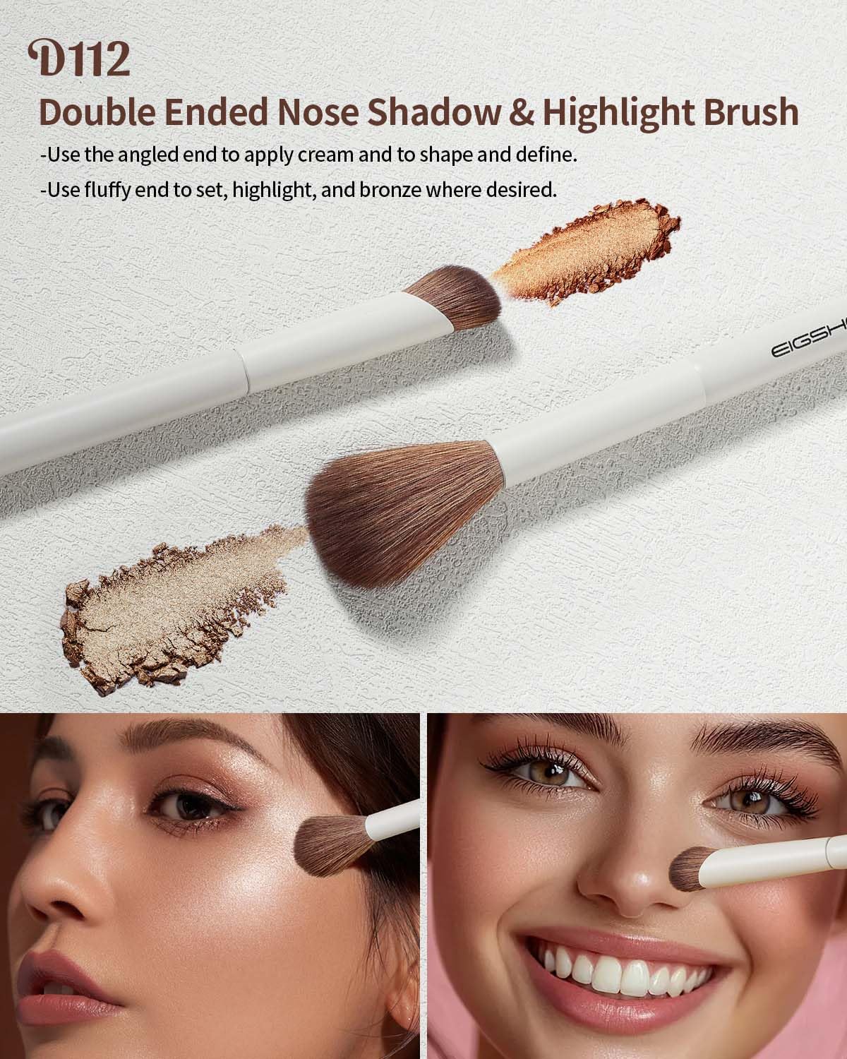 EIGSHOW powder brush for even diffusion and natural finish