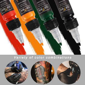 EIPTWH inks with color swatches enabling easy color matching during sessions.