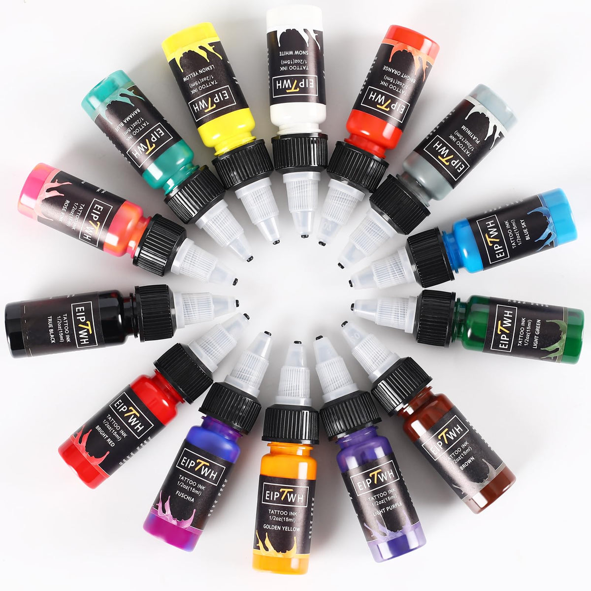 EIPTWH 14-color ink set with swatches for vibrant shading ideas.