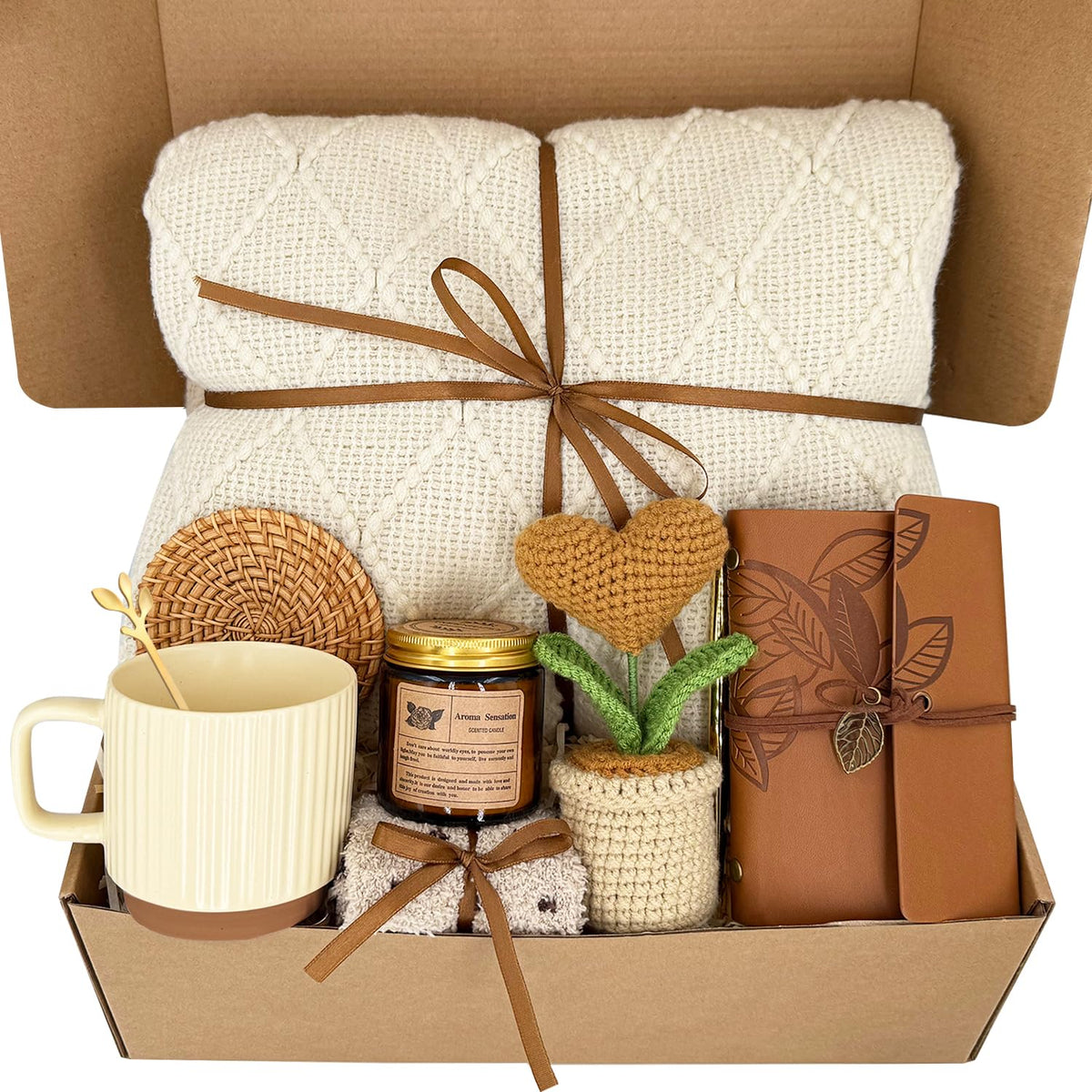 Eirunyx Get Well Gift Tassel Blanket: cozy warmth for relaxation and recovery moments