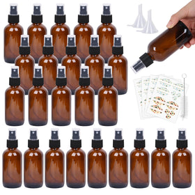 EkkoVla 4oz amber bottle for essential oils, ideal for travel and on-the-go storage.