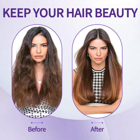 EKONAER round hair brush featuring an anti-slip handle for precise styling control.