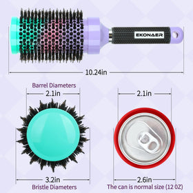 EKONAER round brush enables salon-quality blowouts at home with versatility.