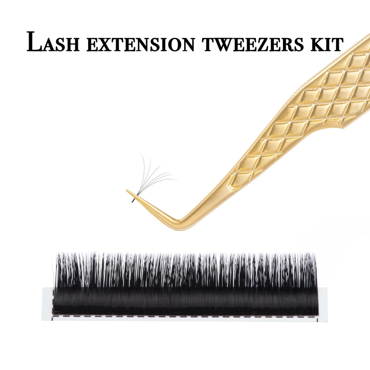 ekysso lash tweezers mini 45-degree for close work in tight spaces.