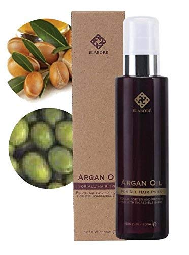 Elabore Argan Oil bottle for hair hydration and natural shine