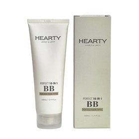 Elabore Hearty BB 10-in-1 bottle closeup for frizz control and shine.