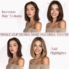 Elailite color-true extensions can be dyed or styled to match shade