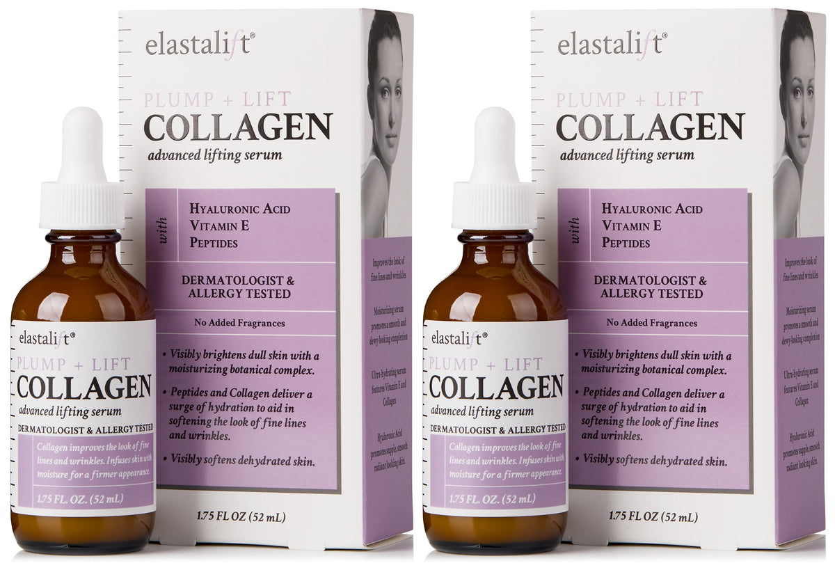 Elastalift collagen serum bottle for daily hydration and elasticity support.