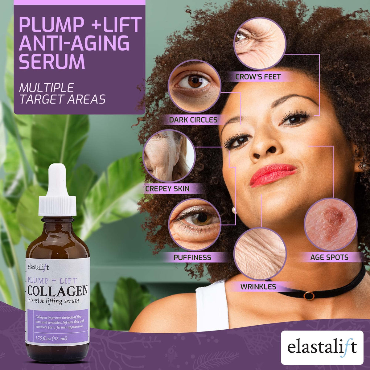 Applying serum to the cheek for smooth, radiant skin.