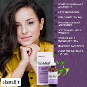 Texture swirl demonstrates non-greasy finish on skin.