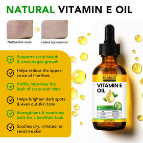 ELBBUB Vitamin E Oil on hands, feet, and nails for nourished shine