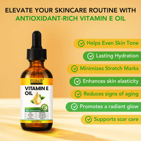 ELBBUB Vitamin E Oil applied on scar-prone area to improve texture and appearance