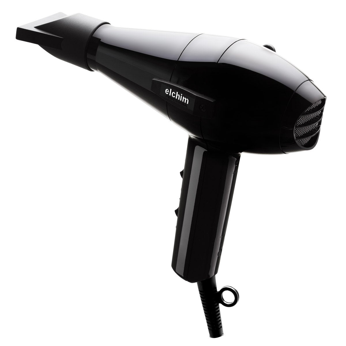 Elchim Classic 2001 settings panel shows two speeds and five temperatures for customization.