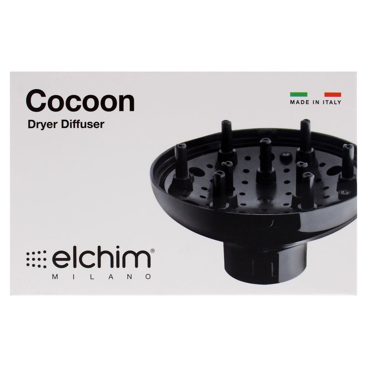Elchim Cocoon diffuser design focusing on smooth diffusion and frizz control.