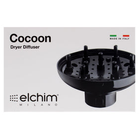 Elchim Cocoon diffuser design focusing on smooth diffusion and frizz control.