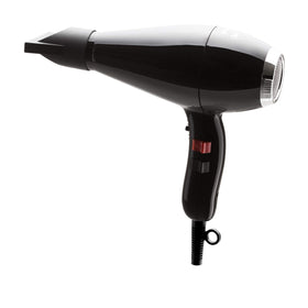 Elchim Milano black rear view showing easy-clean direct grip filter.