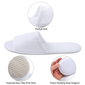 Elcoho hotel and spa guest slippers ideal for travel and in-room use.