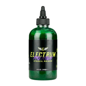 Electrum tattoo stencil gel 8 oz bottle ready for precise transfers.