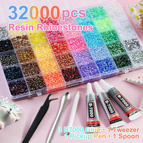 ELEEGEM 40-color flatback rhinestones close-up for bright, fade-resistant sparkle