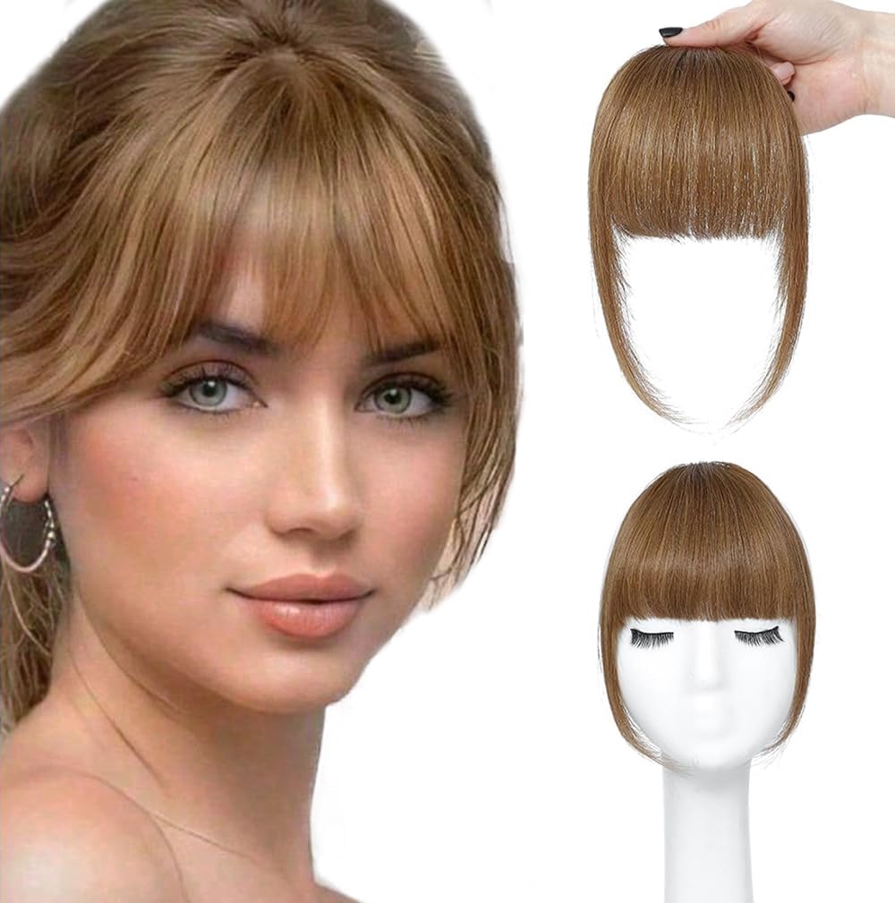 ELEFOCUS clip-in bangs blend seamlessly with natural hair for everyday wear.