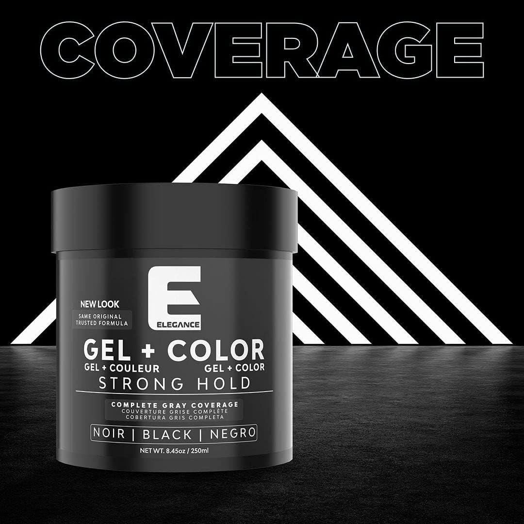 Elegance Black Gel rinses out instantly, saving time