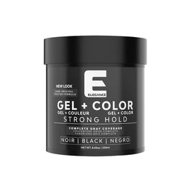 Elegance Black Gel tube applying color for gray coverage and hold