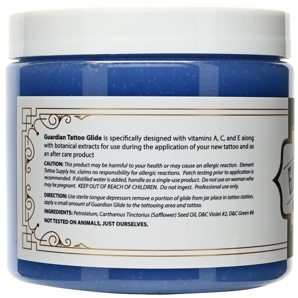 Guardian Tattoo Glide Gel applied on skin for smooth aftercare.