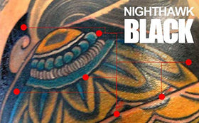 Skin test with Nighthawk Black for even flow on skin