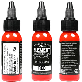 Element Red bottle cap highlight for quick, reliable color re-loads