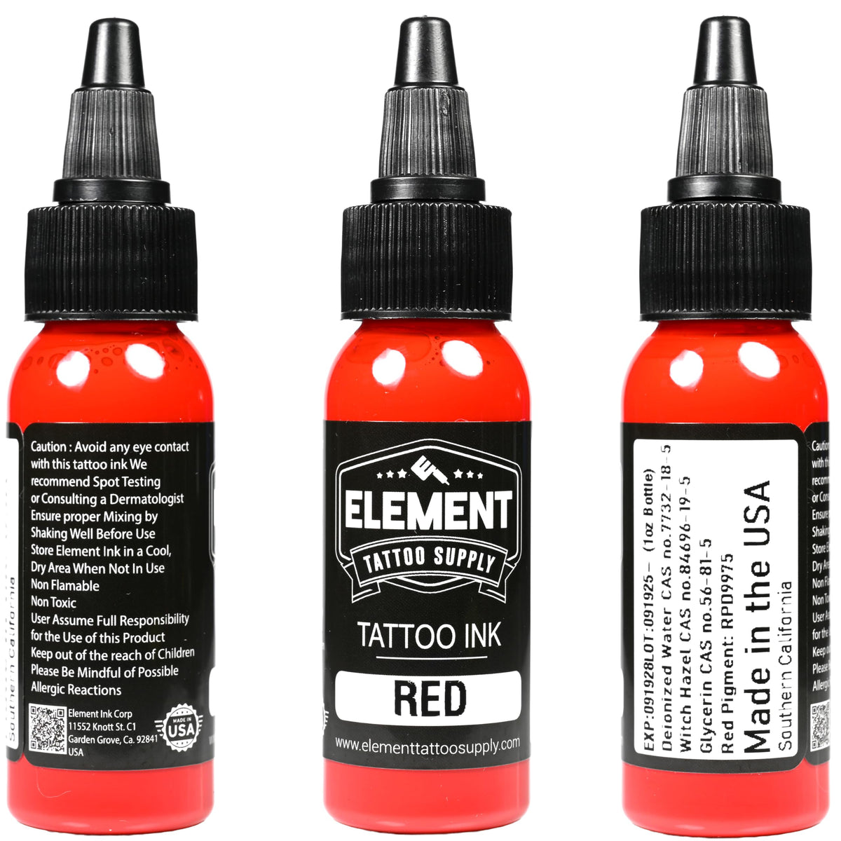 Element Red gradients on palette illustrate versatile uses