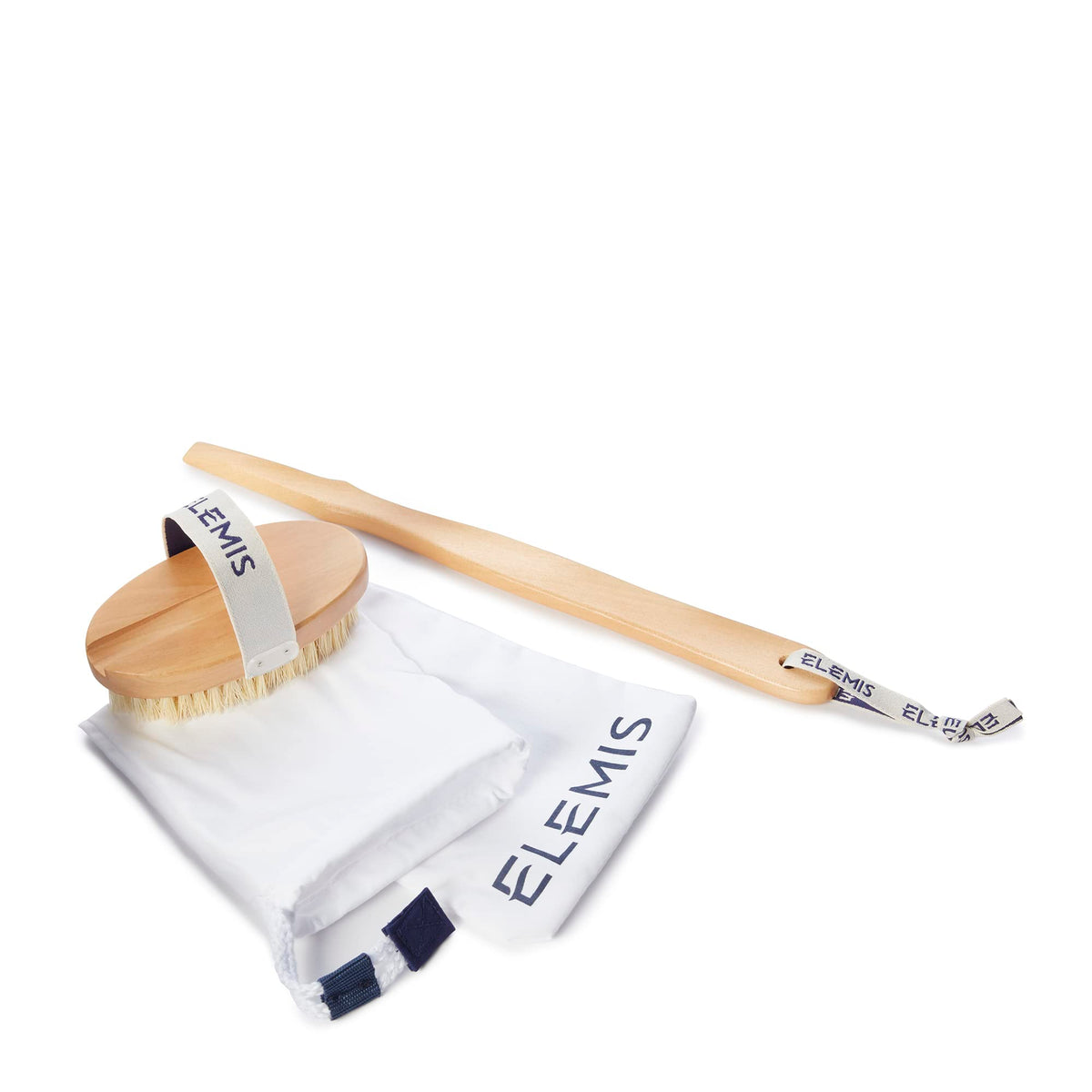 ELEMIS Body Detox Skin Brush shown in dry-use mode for skin polishing and circulation support.