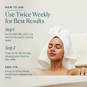 Elemis Cellutox bath sachet featuring juniper berries for a refreshing soak.
