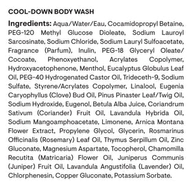 Close-up of ELEMIS Cool-Down Body Wash packaging for daily self-care